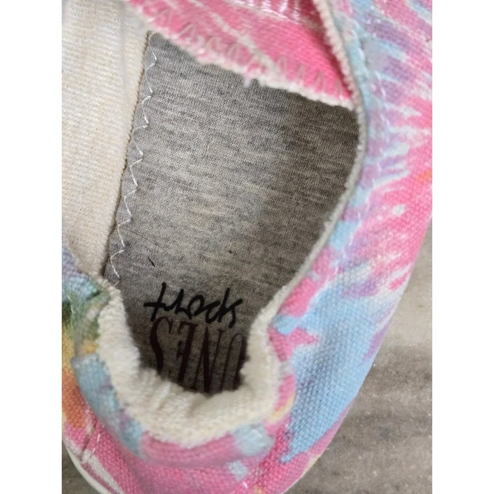 Dunes Sport Reesa Tie Dye Slip On Sneakers Pink Yellow Blue Womens Size 7.5M‎